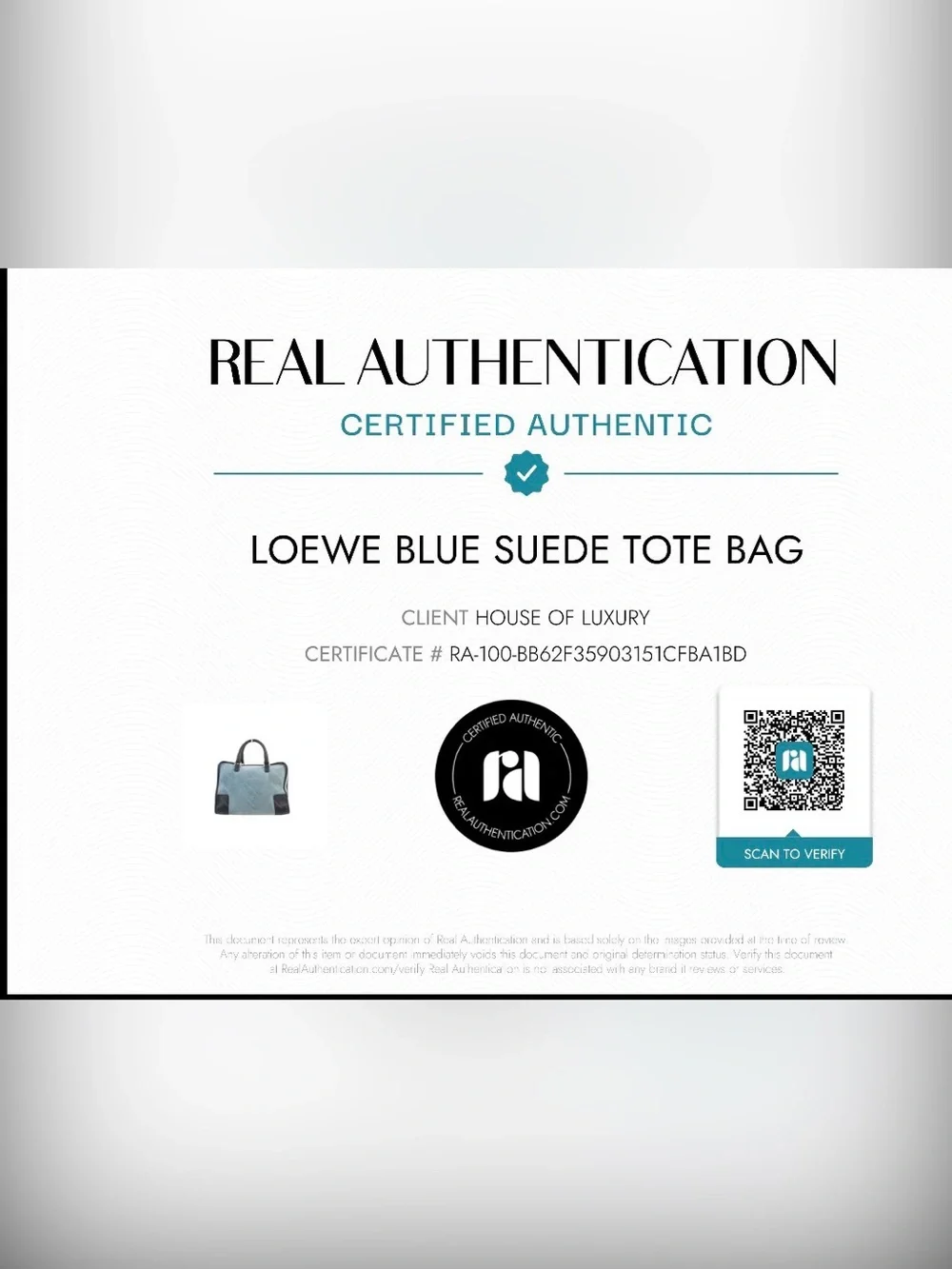 Final Price~ Loewe Blue Suede Tote with Black Leather Trim